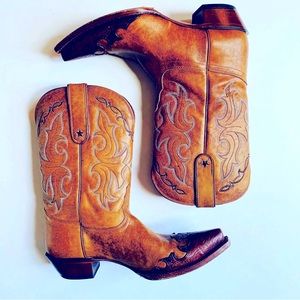 Tony Lama genuine leather cowboy boot, babes size 10